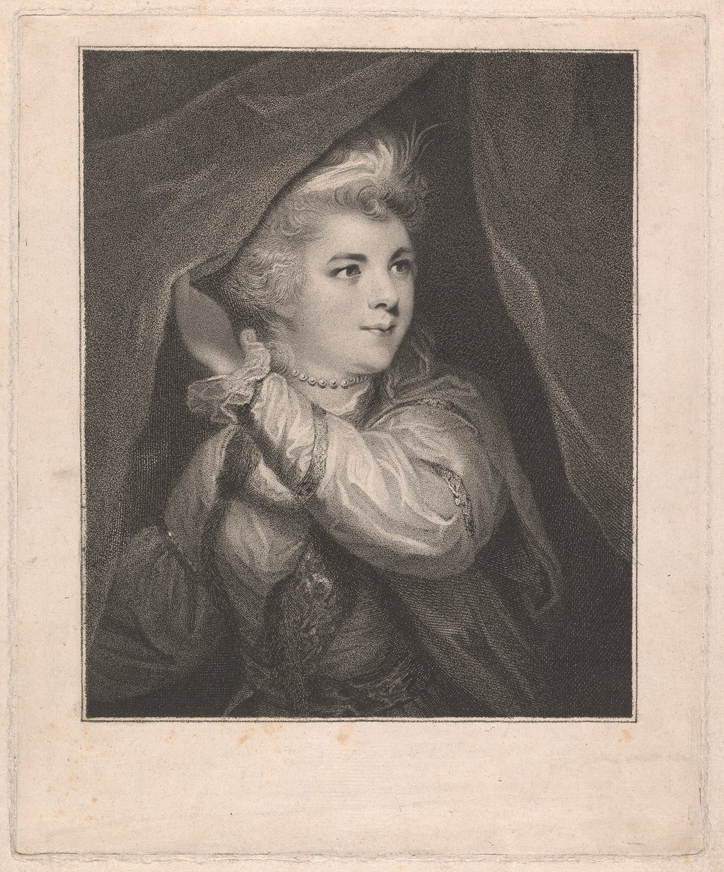 Mrs. Abington, mint „Roxana” alkotó: John Keyse Sherwin