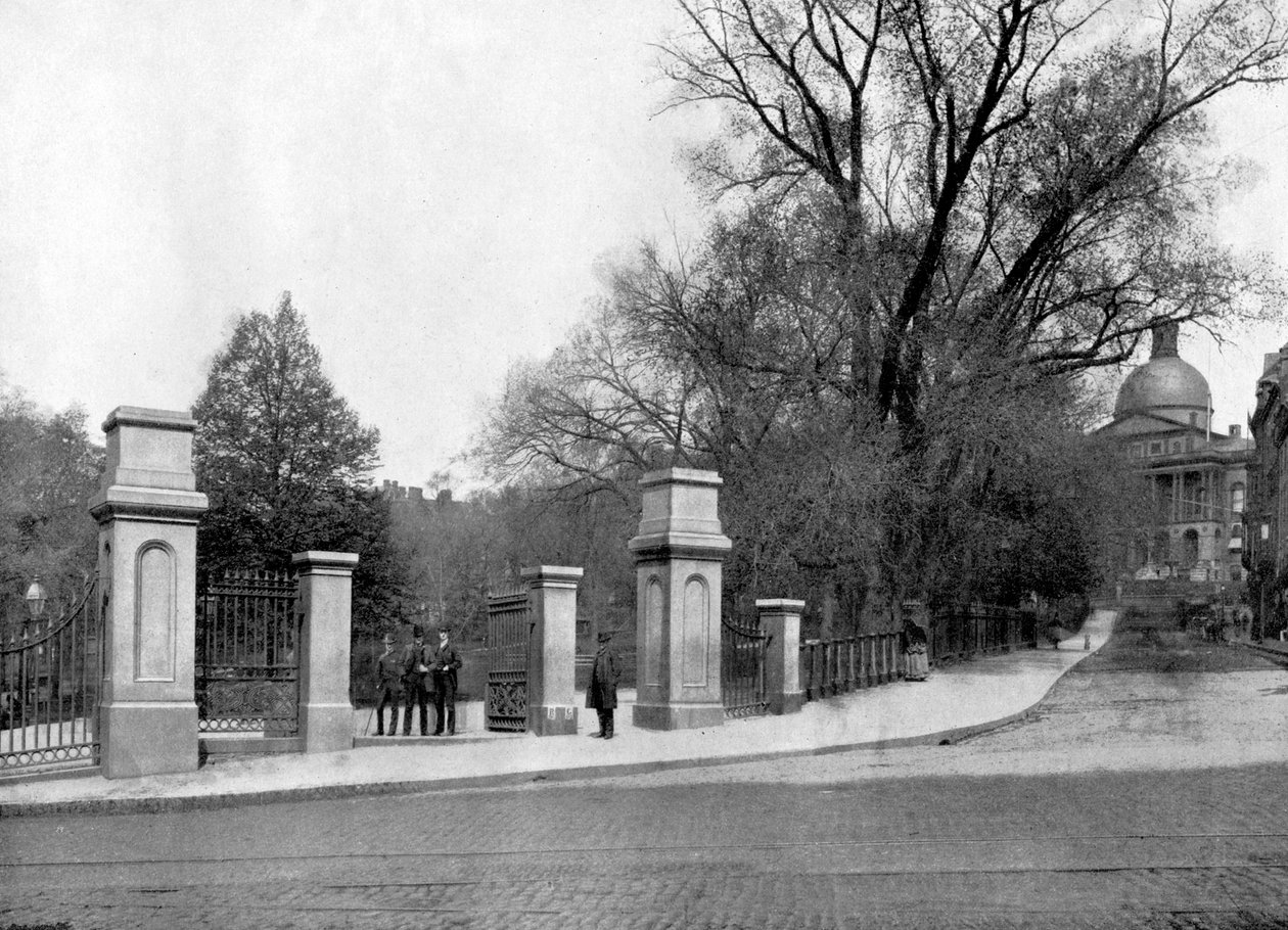 Boston Common, Boston, Massachusetts, USA, 1893. alkotó: John L. Stoddard