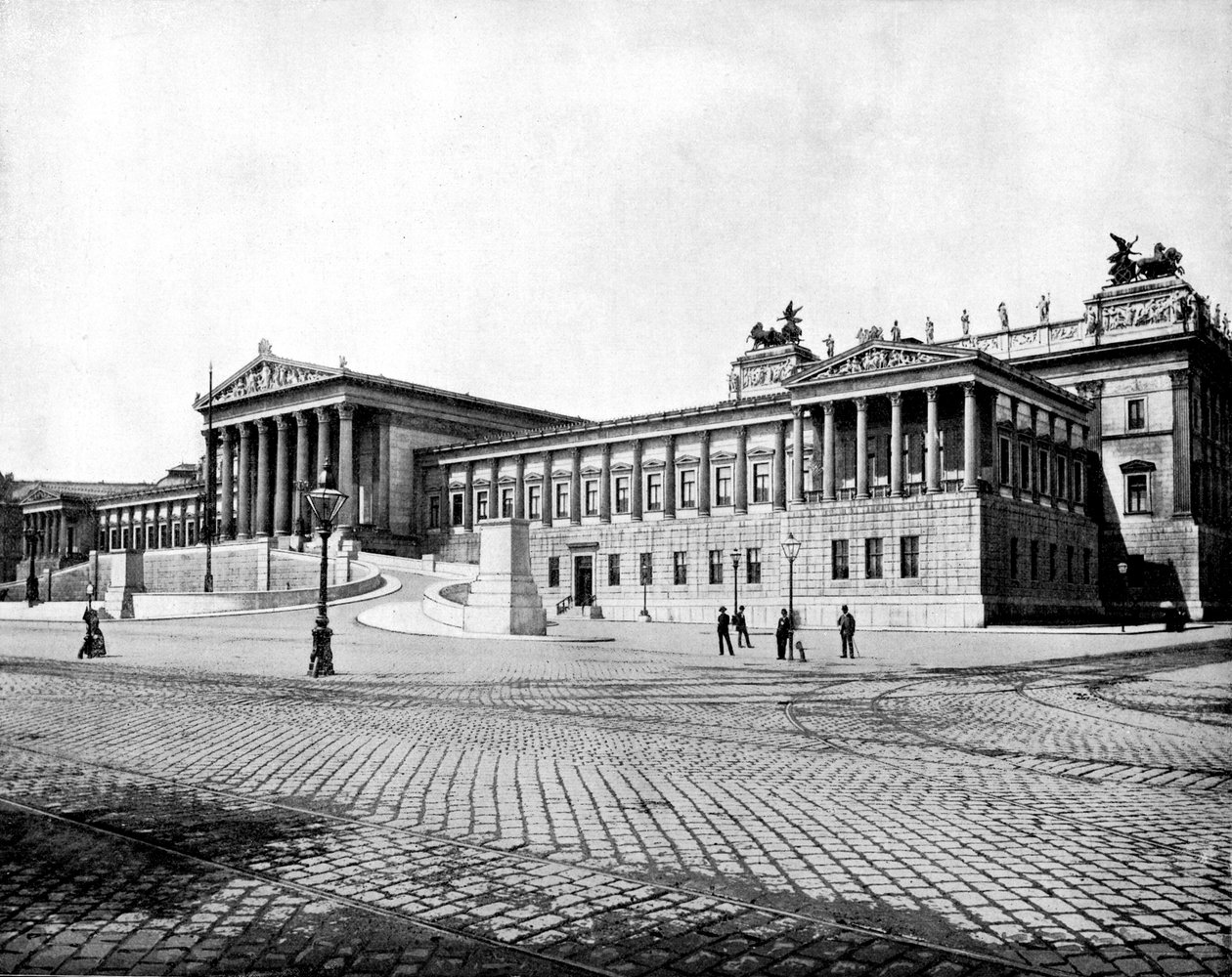 Parlament épülete, Bécs, 1893. alkotó: John L. Stoddard