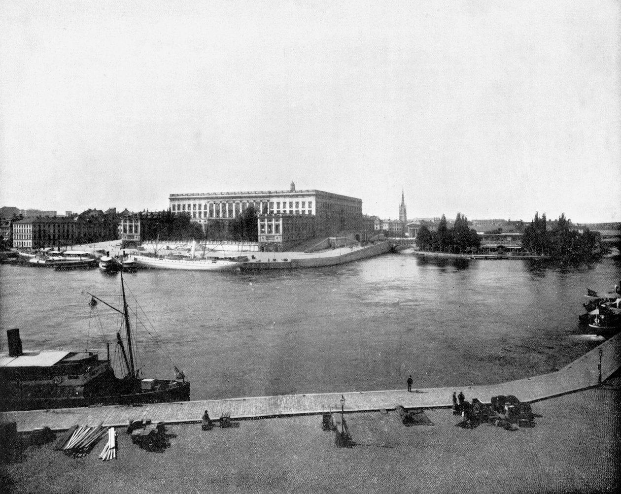 Királyi palota, Stockholm, Svédország, 1893. alkotó: John L. Stoddard
