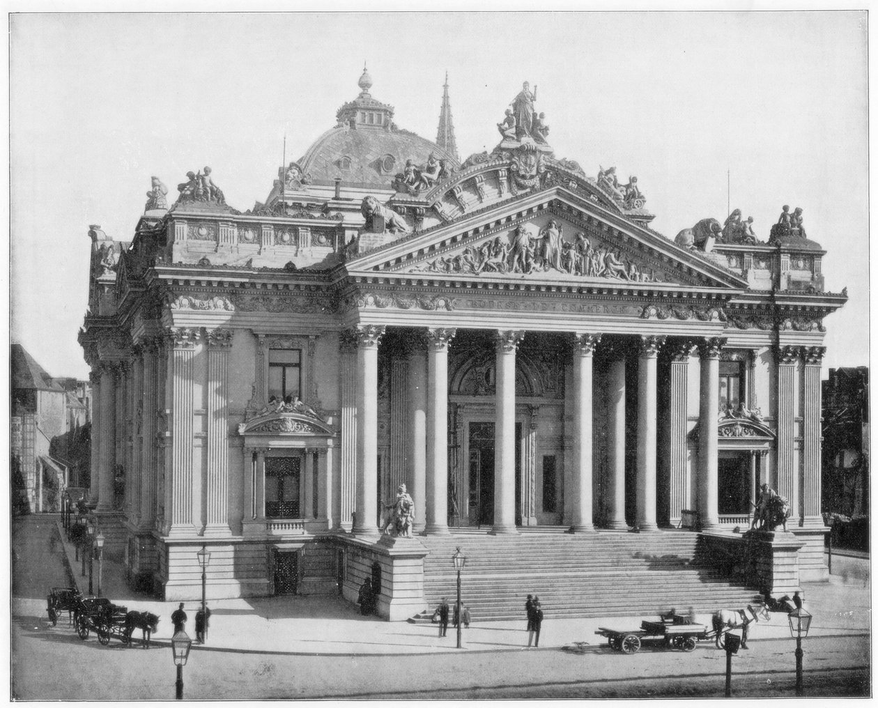 The Bourse, Brüsszel, 19. század vége alkotó: John L. Stoddard