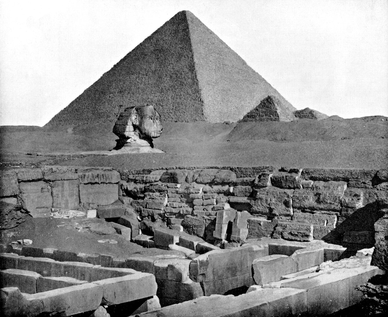 A piramisok és a szfinx, Egyiptom, 1893. alkotó: John L. Stoddard