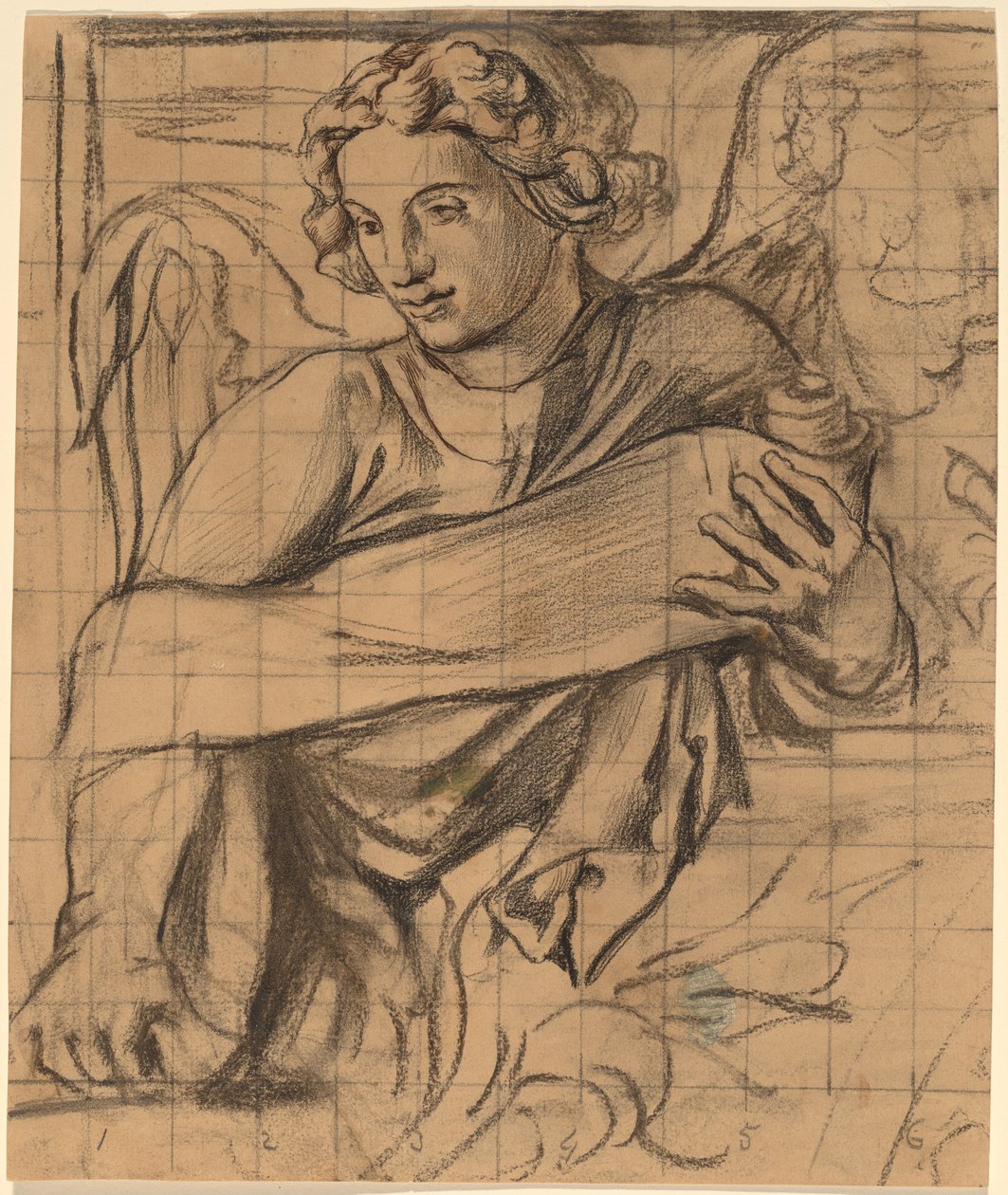 Angyal - Szentháromság templom falfestménye alkotó: John La Farge