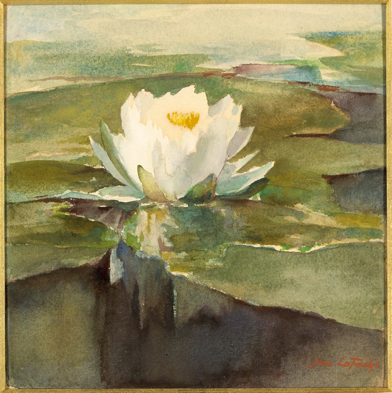 Vízililiom napfényben alkotó: John La Farge