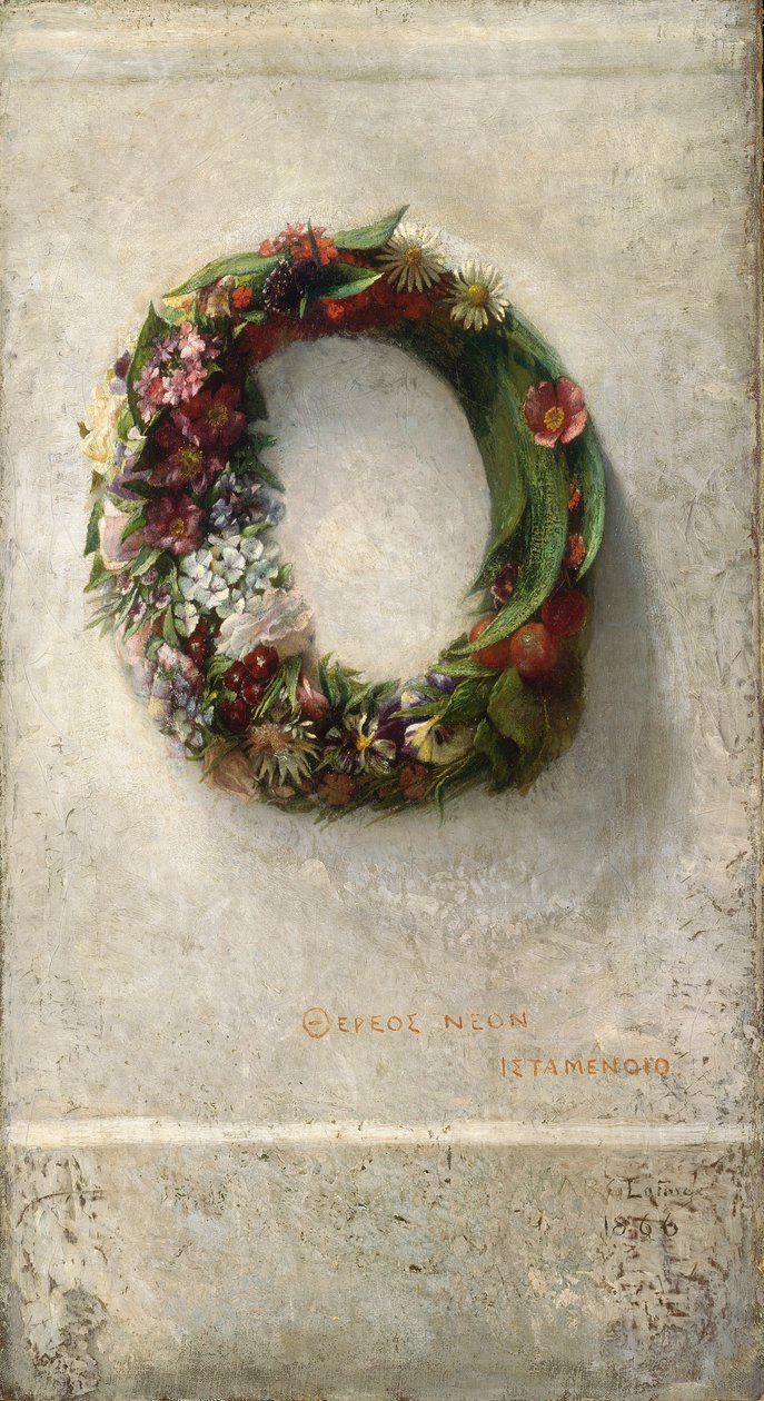 Virágkoszorú alkotó: John La Farge