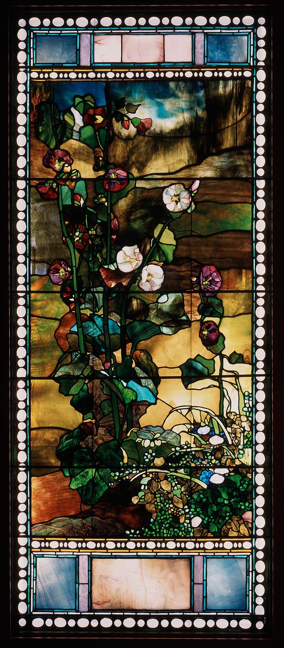 Hollyhocks alkotó: John La Farge or Lafarge