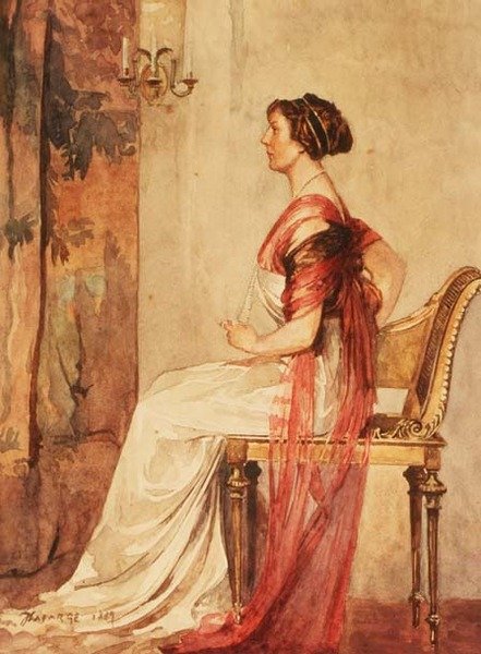 Ülő Nő alkotó: John La Farge or Lafarge
