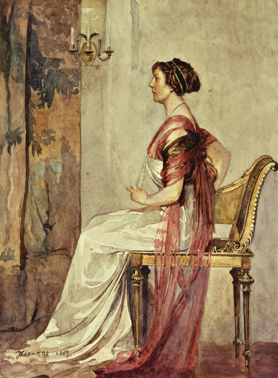 Ülő Nő, alkotó: John La Farge or Lafarge