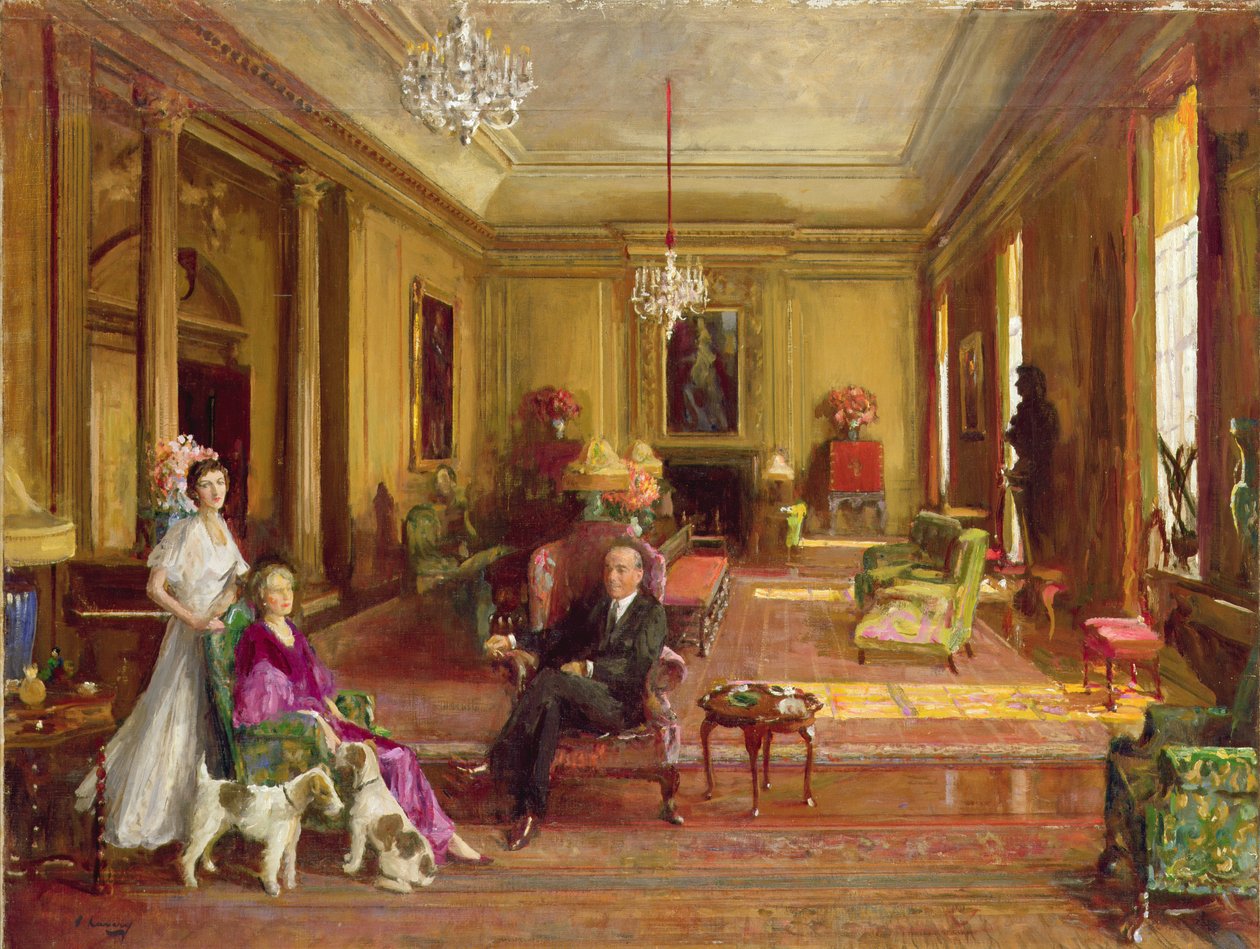 Lord Duveen of Millbank otthonában alkotó: John Lavery