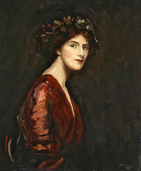 Ralph Peto asszony mint Bacchante alkotó: John Lavery