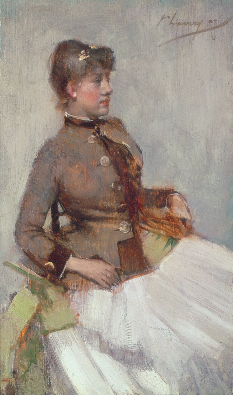 Ülő hölgy portréja, 1887 alkotó: John Lavery