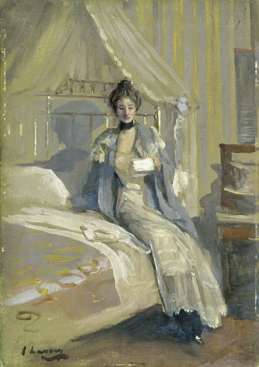 A levél (olaj, farostlemez) alkotó: John Lavery