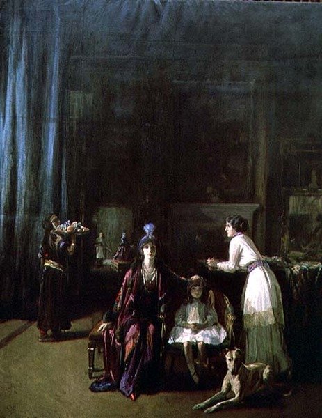A stúdió (olaj, vászon) alkotó: John Lavery