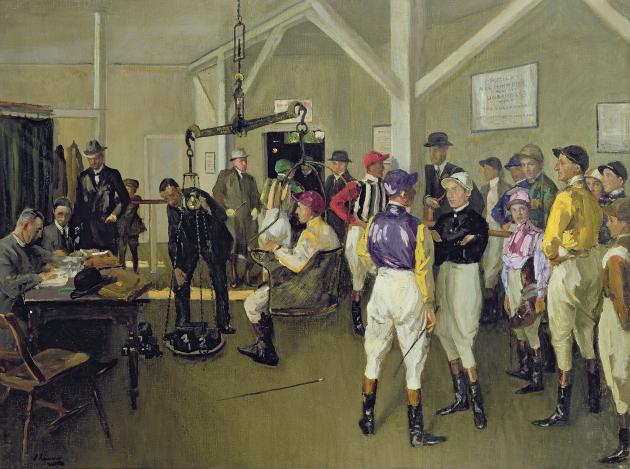 Mérlegterem, Hurst Park alkotó: John Lavery
