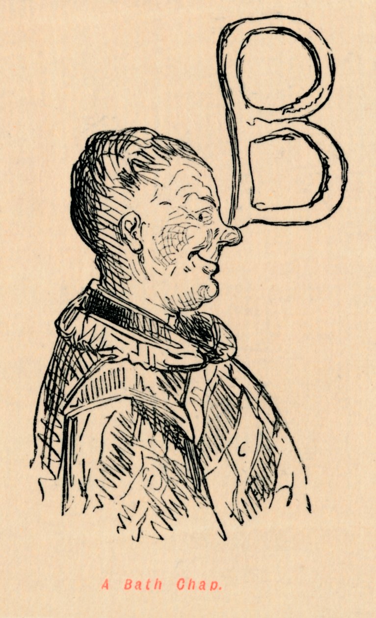 A Bath Chap, c1860, c1860 alkotó: John Leech