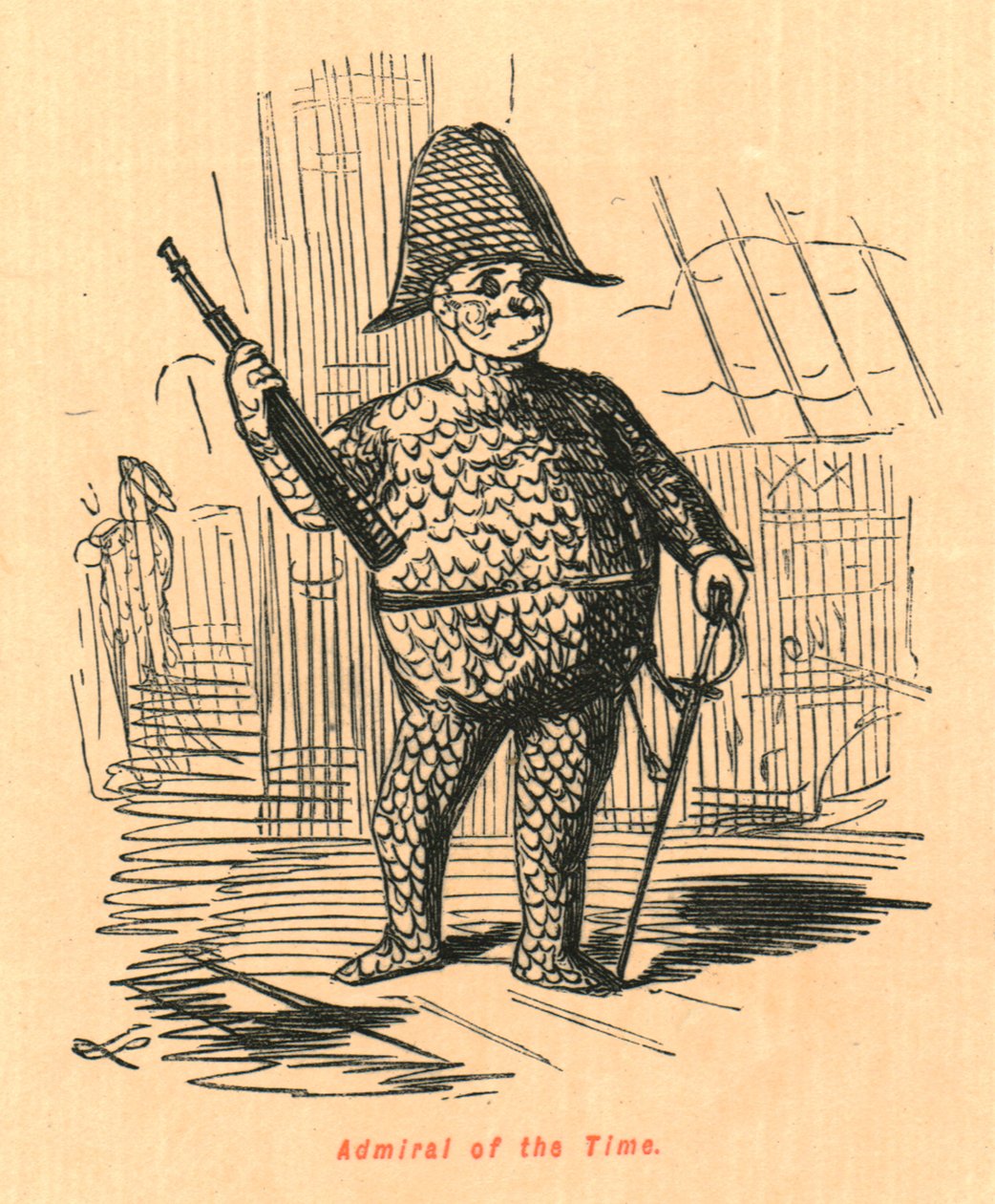 Az idő admirálisa, 1897. alkotó: John Leech