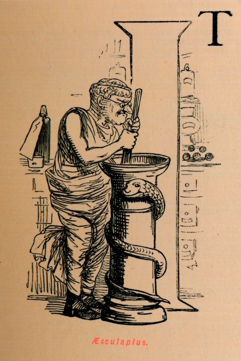 Aesculapius, 1852 alkotó: John Leech