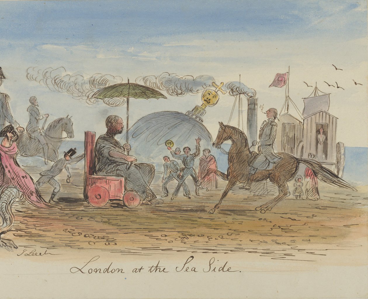 London a tenger oldalán, 1830-64. alkotó: John Leech