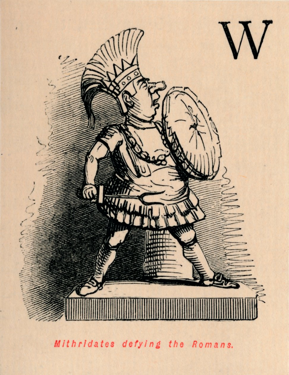 Mithridatész dacolva a rómaiakkal, 1852 alkotó: John Leech