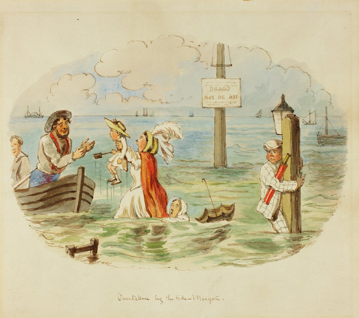 Megelőzte a Tide-Margate alkotó: John Leech