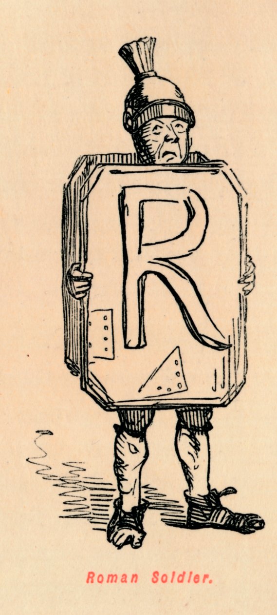 Római katona, 1852 alkotó: John Leech