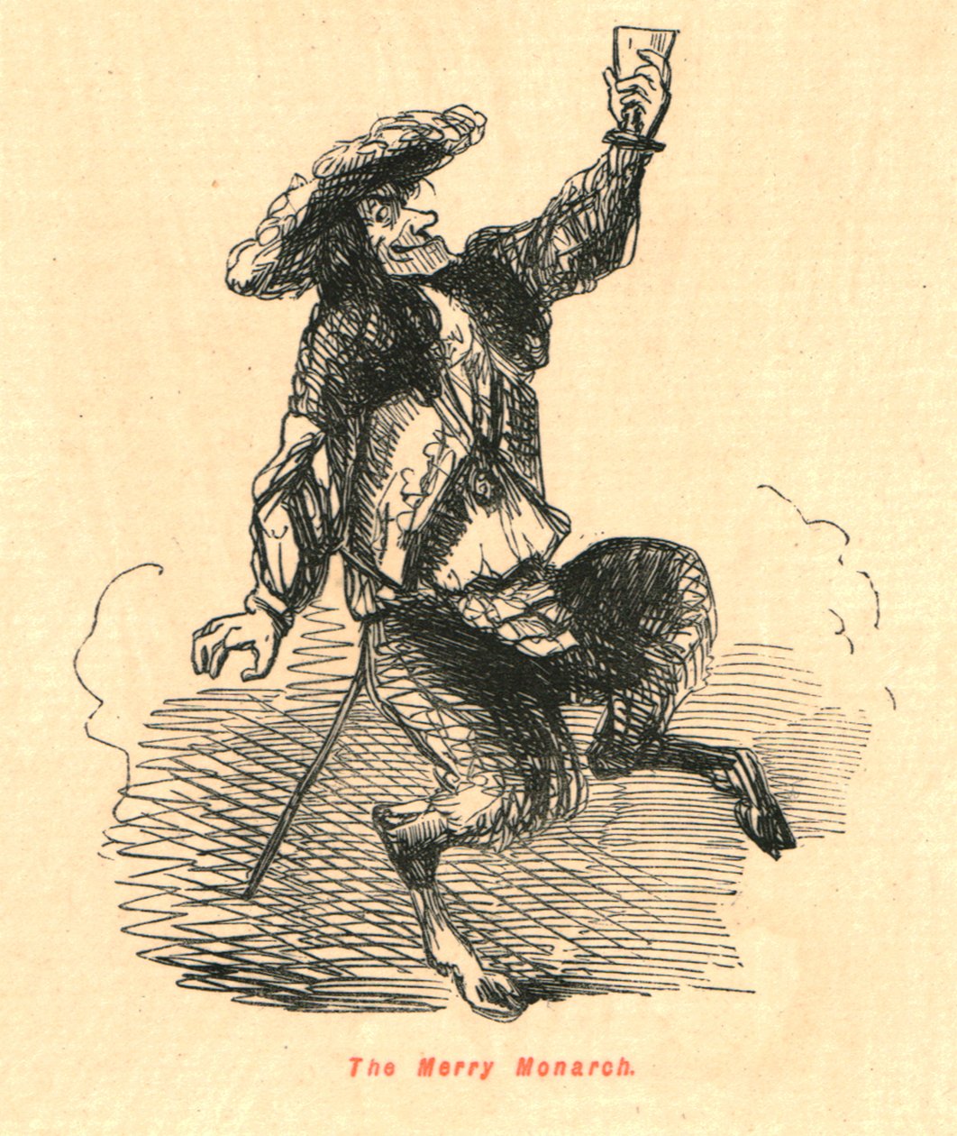 A vidám uralkodó, 1897. alkotó: John Leech
