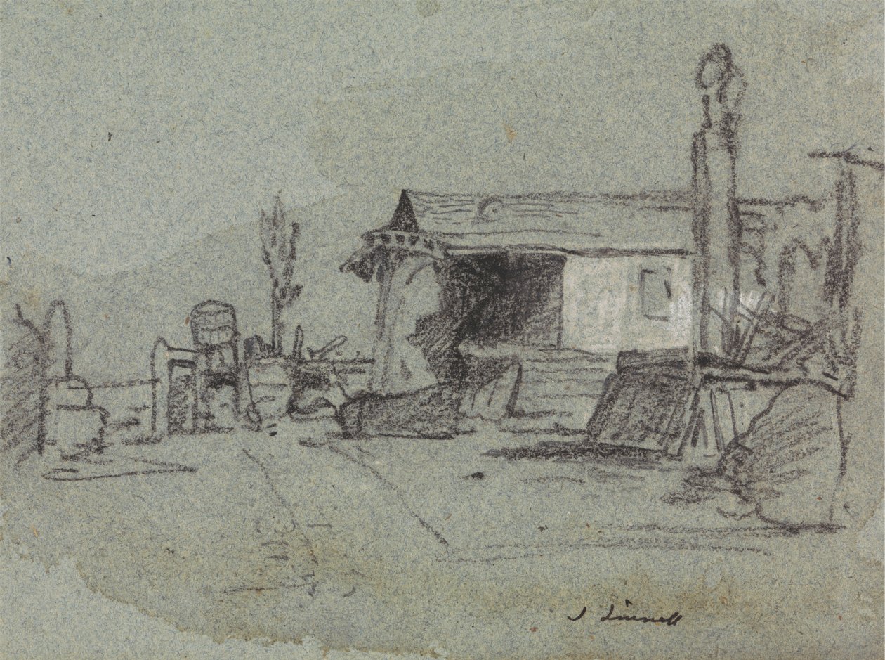 Jelenet az Edgware Roadon, Londonban alkotó: John Linnell