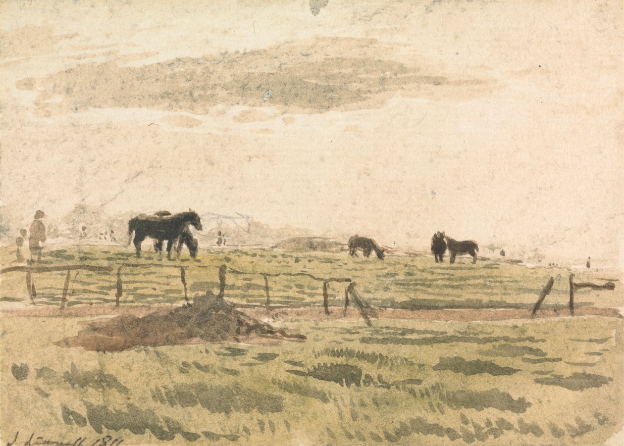 Lovak a karámban alkotó: John Linnell