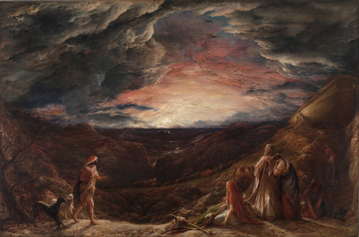 Noé: Az özönvíz előestéje, 1848 alkotó: John Linnell