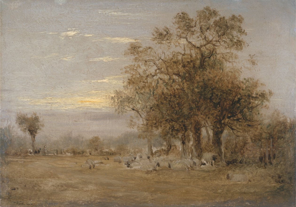 Birkák legeltetése alkotó: John Linnell