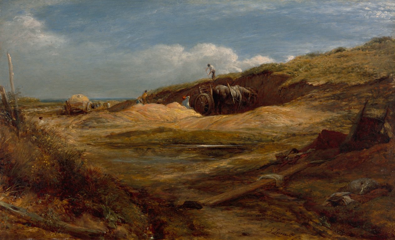 The Sand Pits, Hampstead Heath, 1834. alkotó: John Linnell