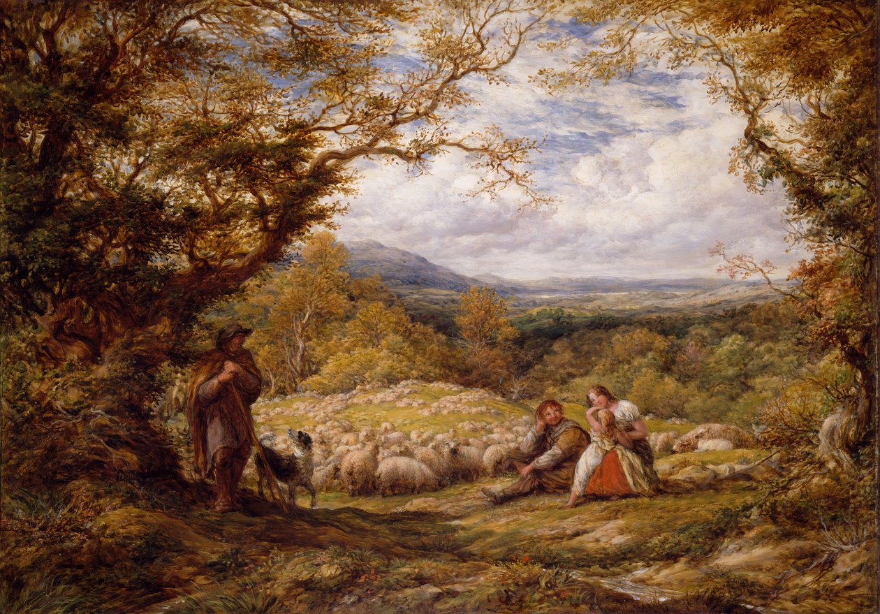 The Sheep Drive, 1863. alkotó: John Linnell