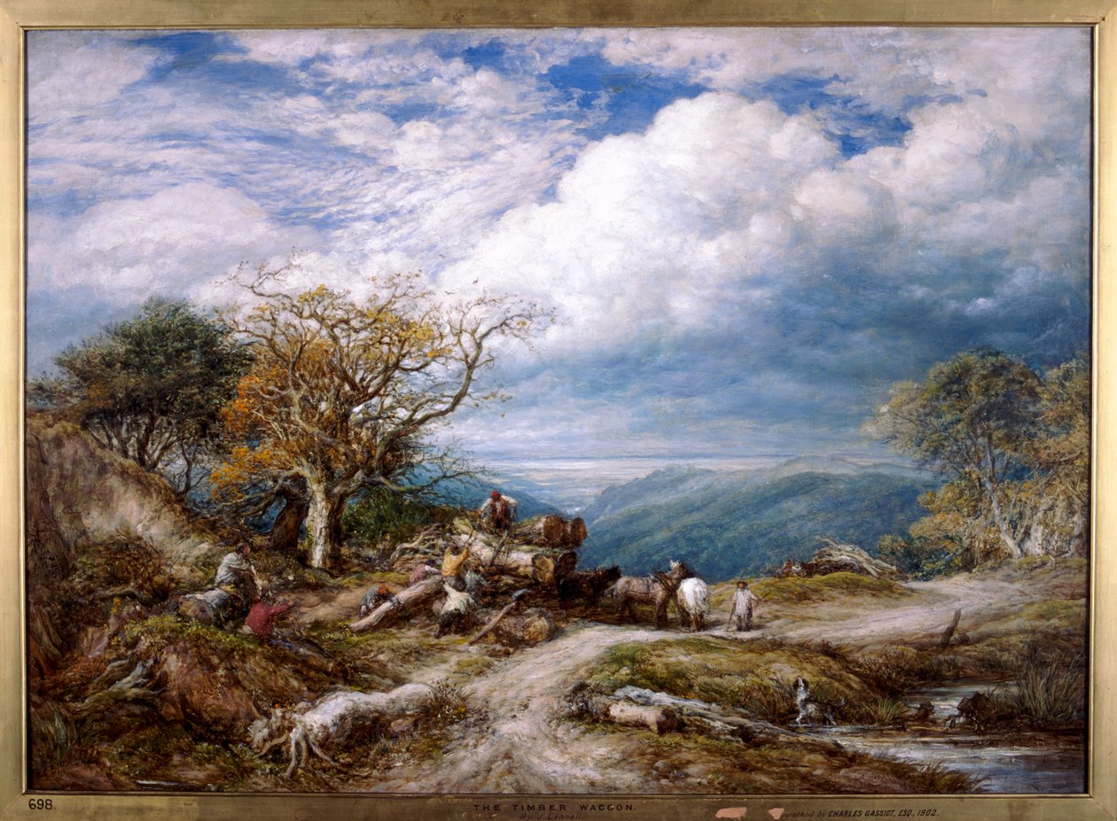 "A fa kocsi", 1872. alkotó: John Linnell