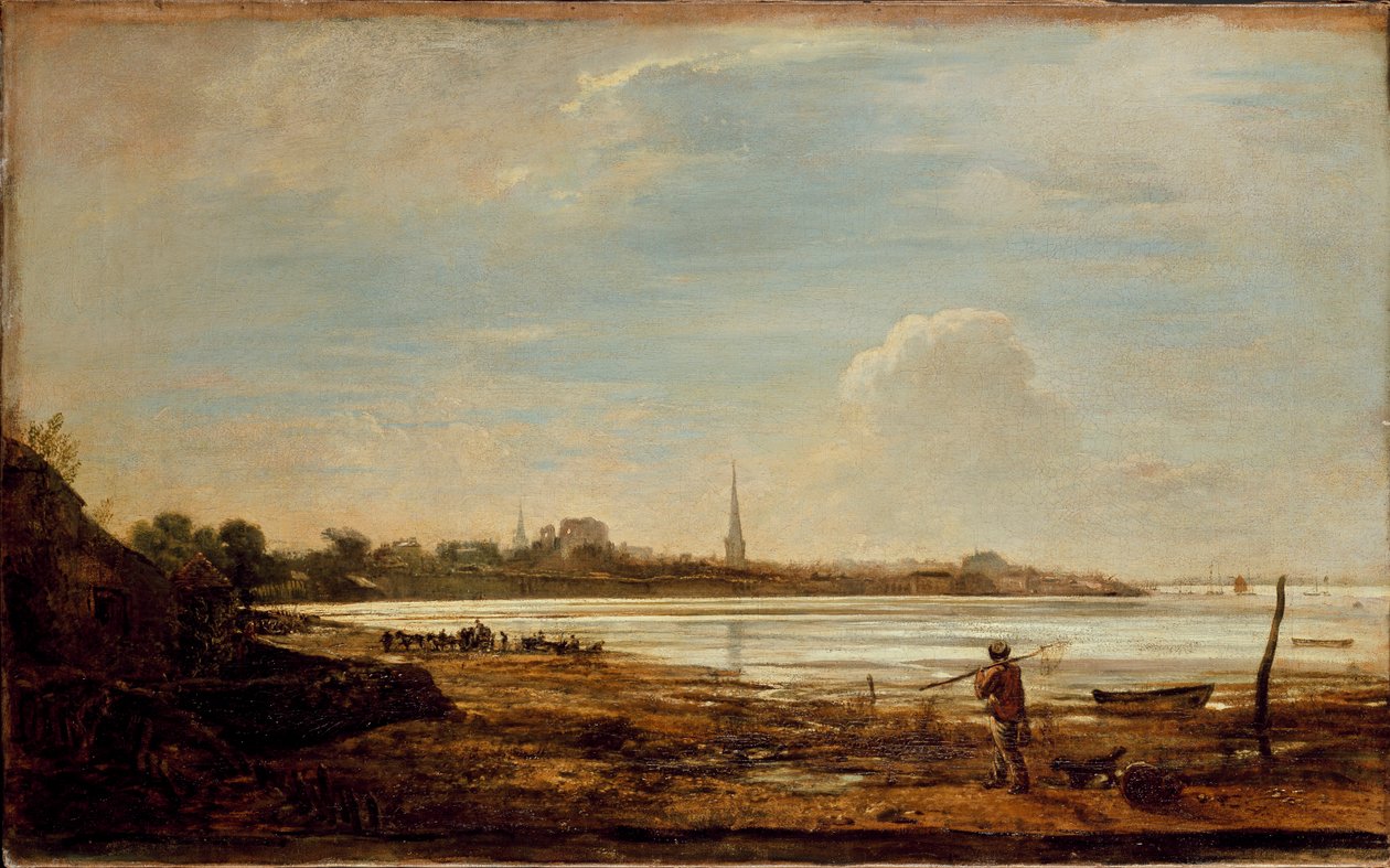 Southampton látképe, 1819 alkotó: John Linnell