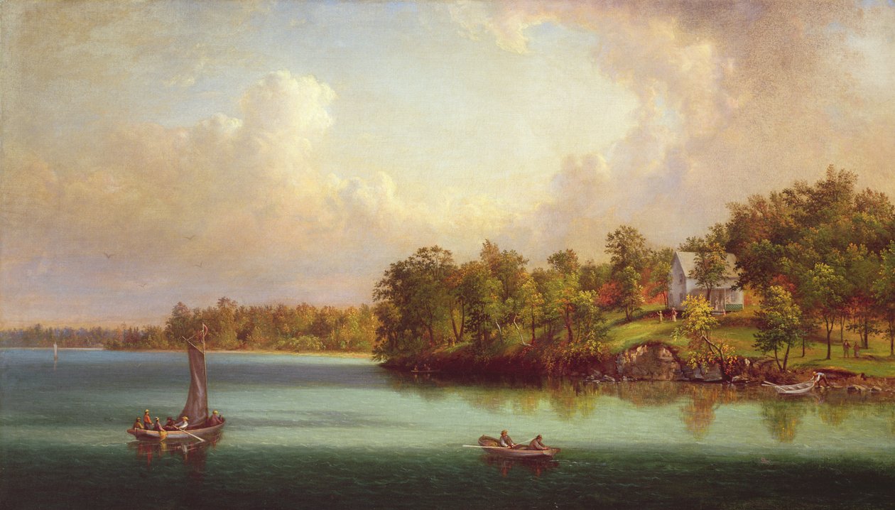 Nyári nap a tavon, 1880 körül alkotó: John Linton Chapman