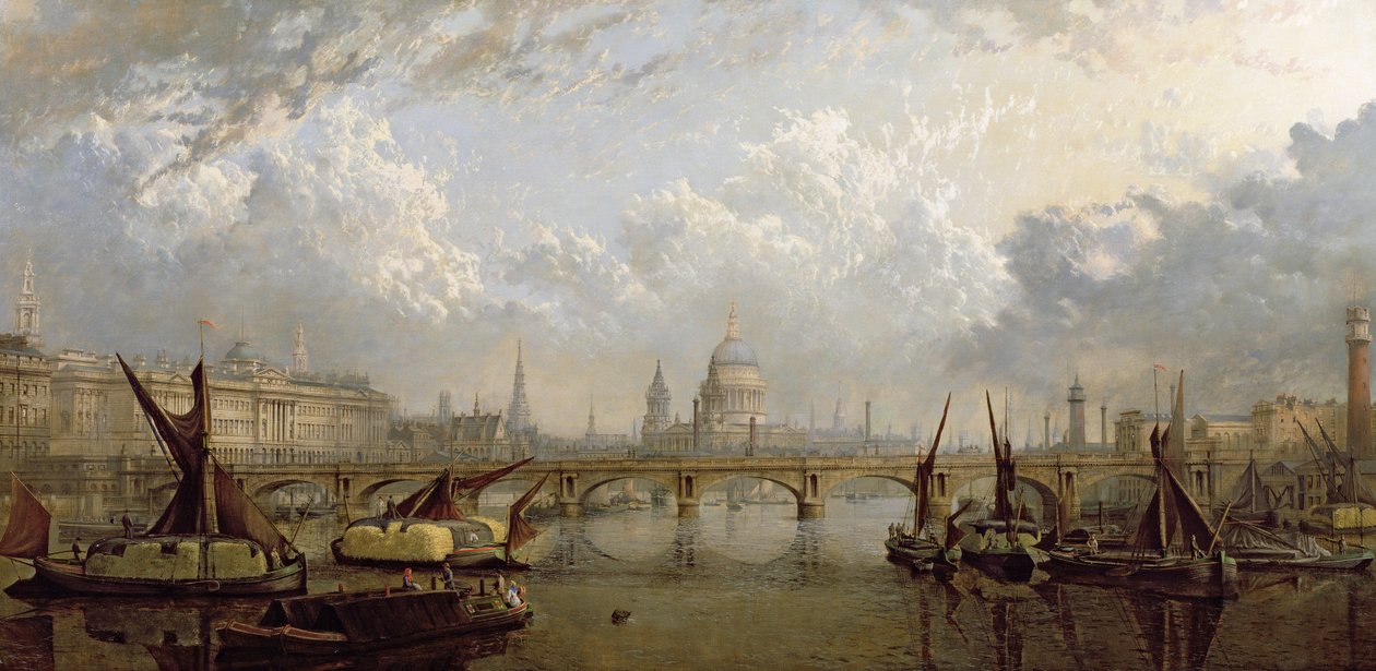 Kilátás Londonra (olaj, vászon) alkotó: John MacVicar Anderson