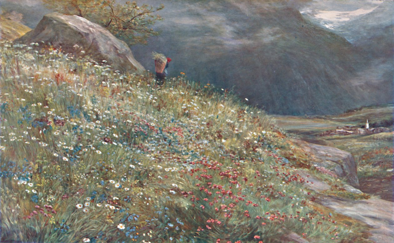 Alpesi rét, 19. század vége – 20. század eleje. alkotó: John MacWhirter