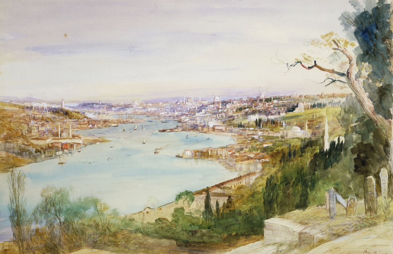 Konstantinápoly, alkotó: John MacWhirter