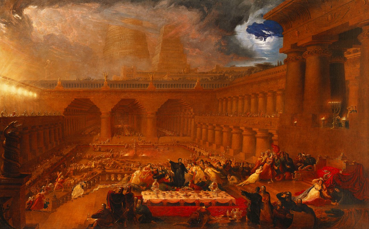 Belsazár ünnepe, 1820 alkotó: John Martin