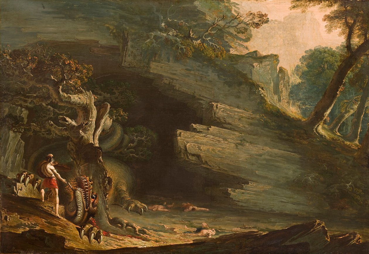 Kadmusz és a Sárkány alkotó: John Martin
