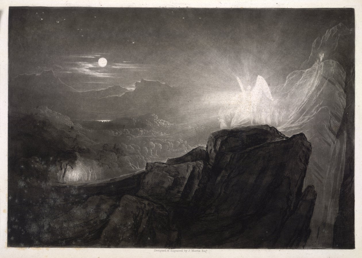 Illusztráció a Paradise Lostból alkotó: John Martin