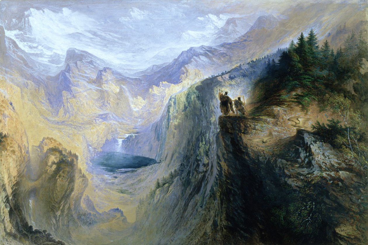 Manfred a Jungfrau-n, 1837 alkotó: John Martin