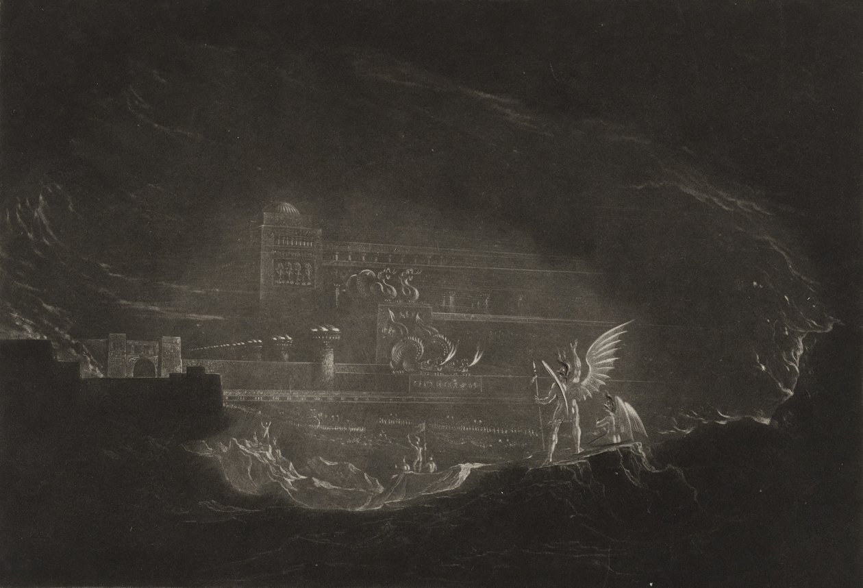 Pandemonium, 1827 körül (mezzotint) alkotó: John Martin