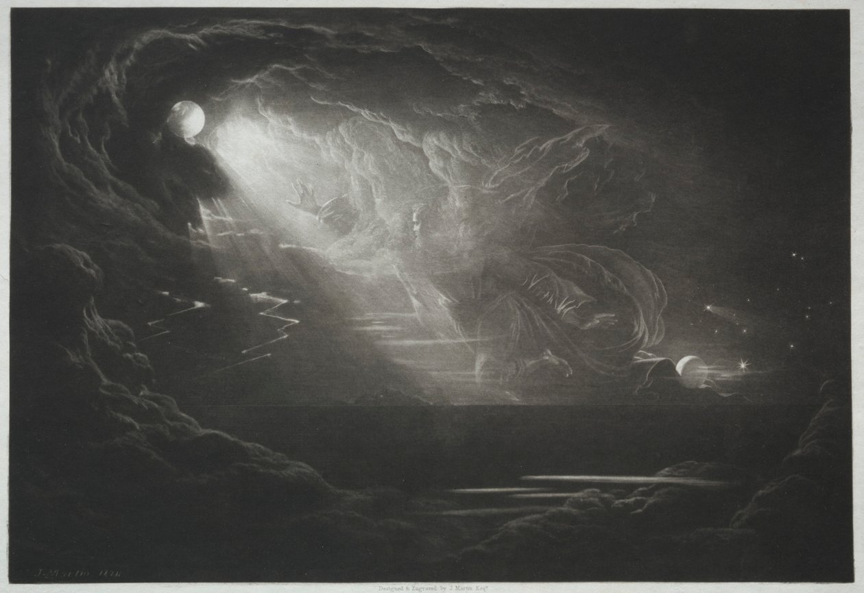 Elveszett paradicsom: A fény teremtése, 1824. alkotó: John Martin