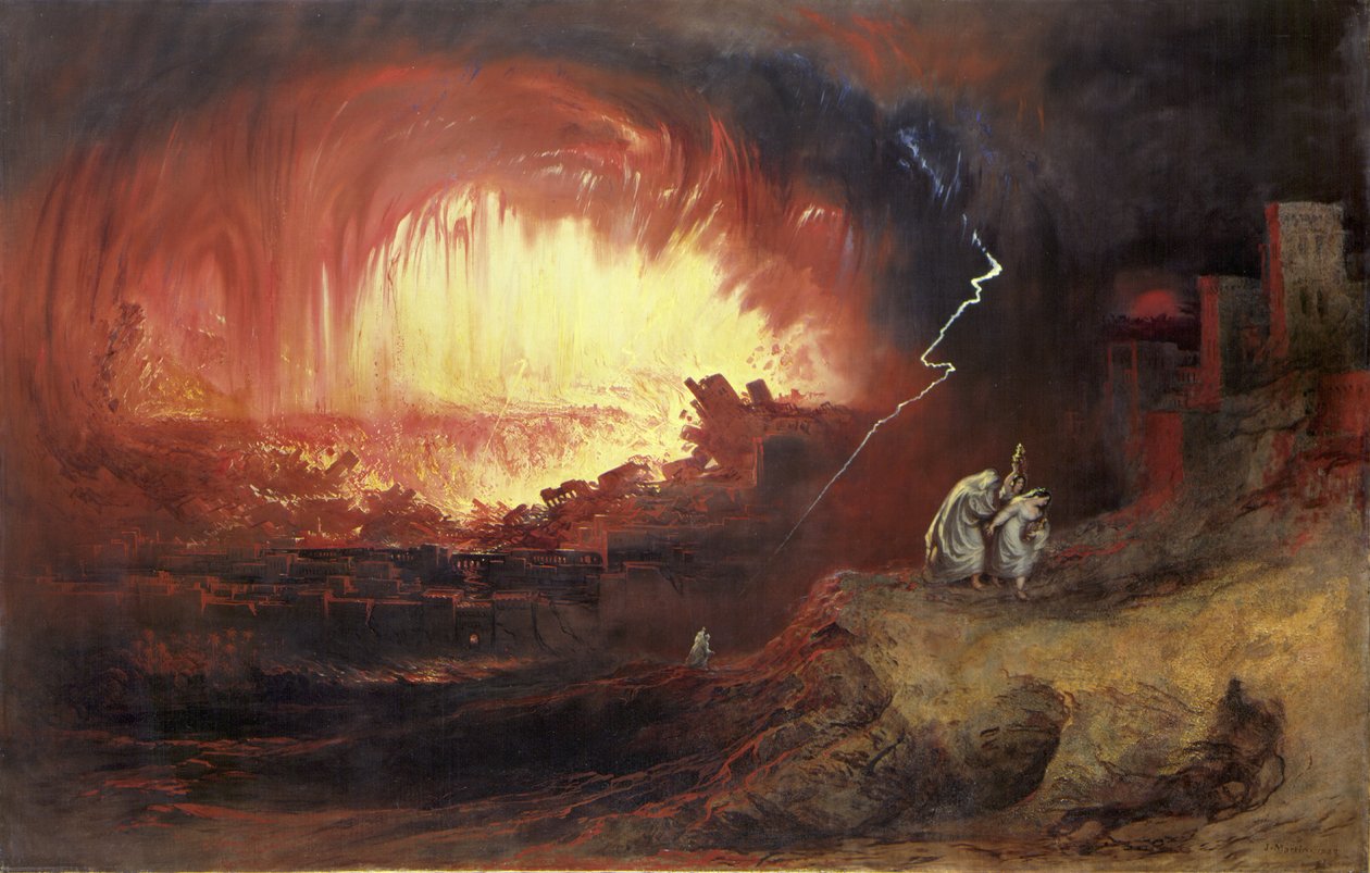 Szodoma és Gomorra pusztulása alkotó: John Martin