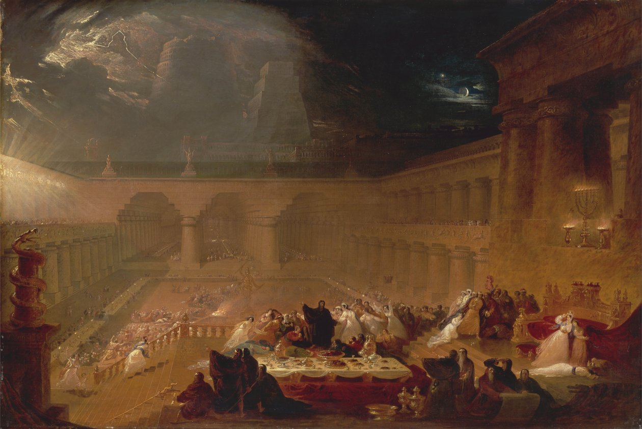 Belsazár ünnepe, 1820. alkotó: John Martin
