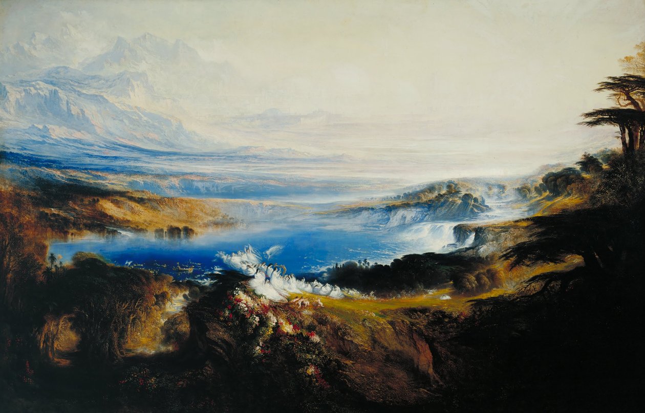 A mennyei síkságok alkotó: John Martin