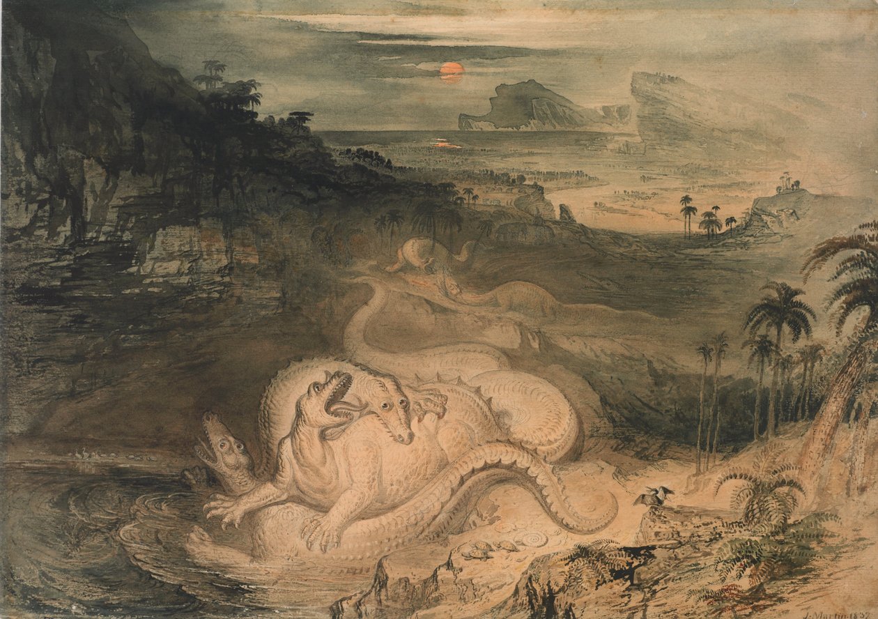 Az Iguanodon országa alkotó: John Martin