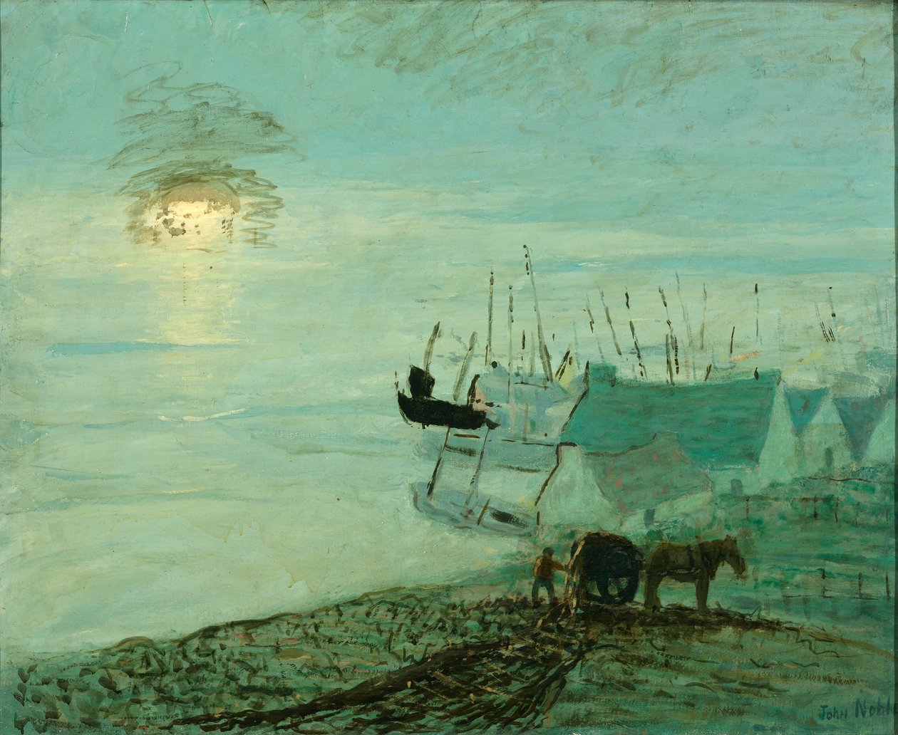 Strandjelenet (az 1929.6.79A hátlapján) alkotó: John Noble