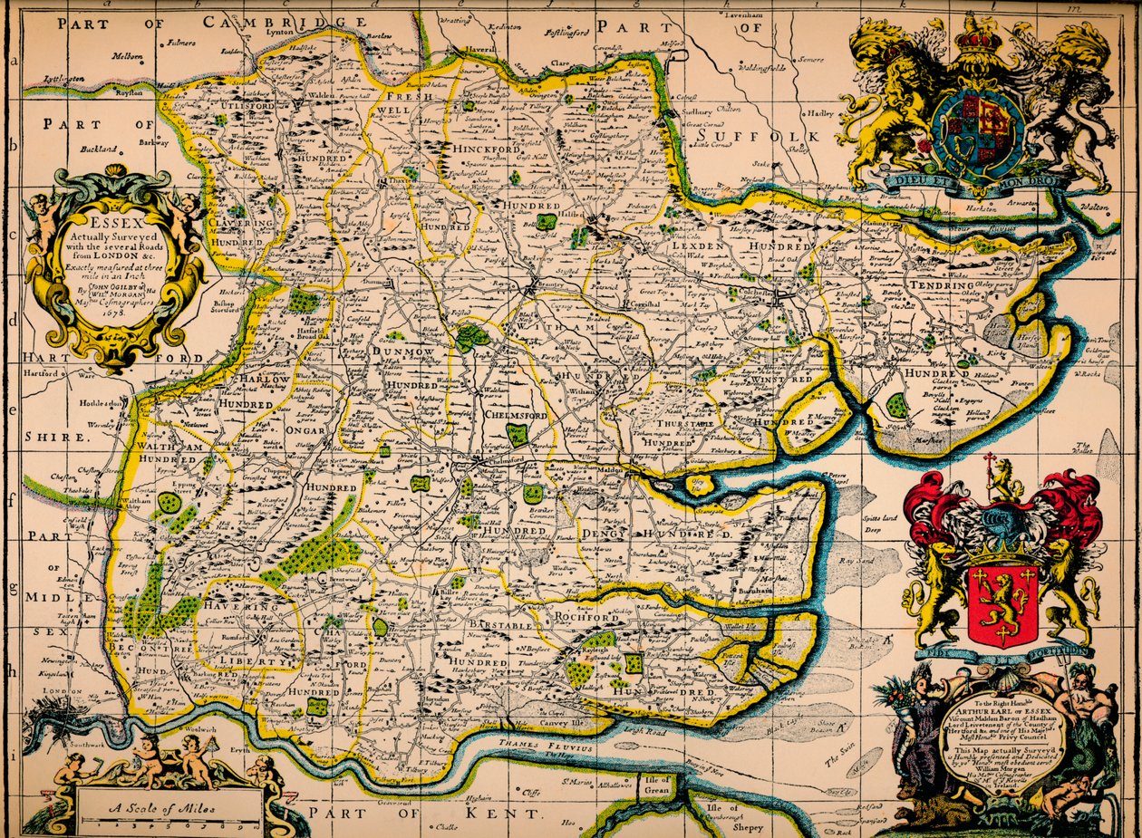 „Essex térképe”, 1678 alkotó: John Ogilby